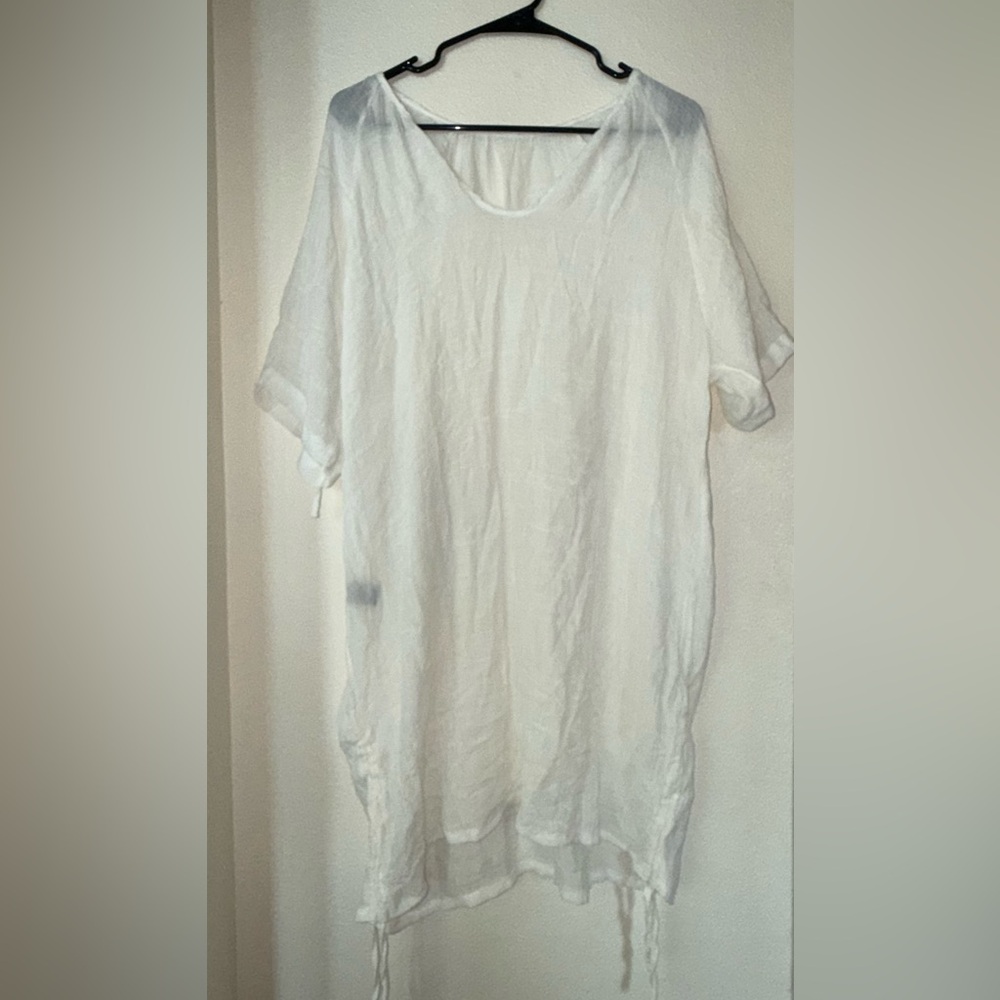 Sheer White Women’s Swimsuit Coverup